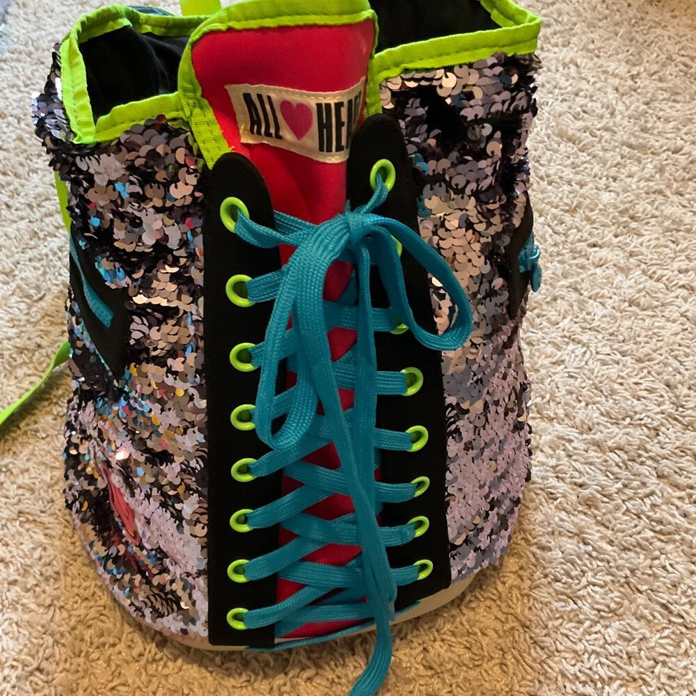 Little Miss Matched Disco, Rave Sneaker Backpack.